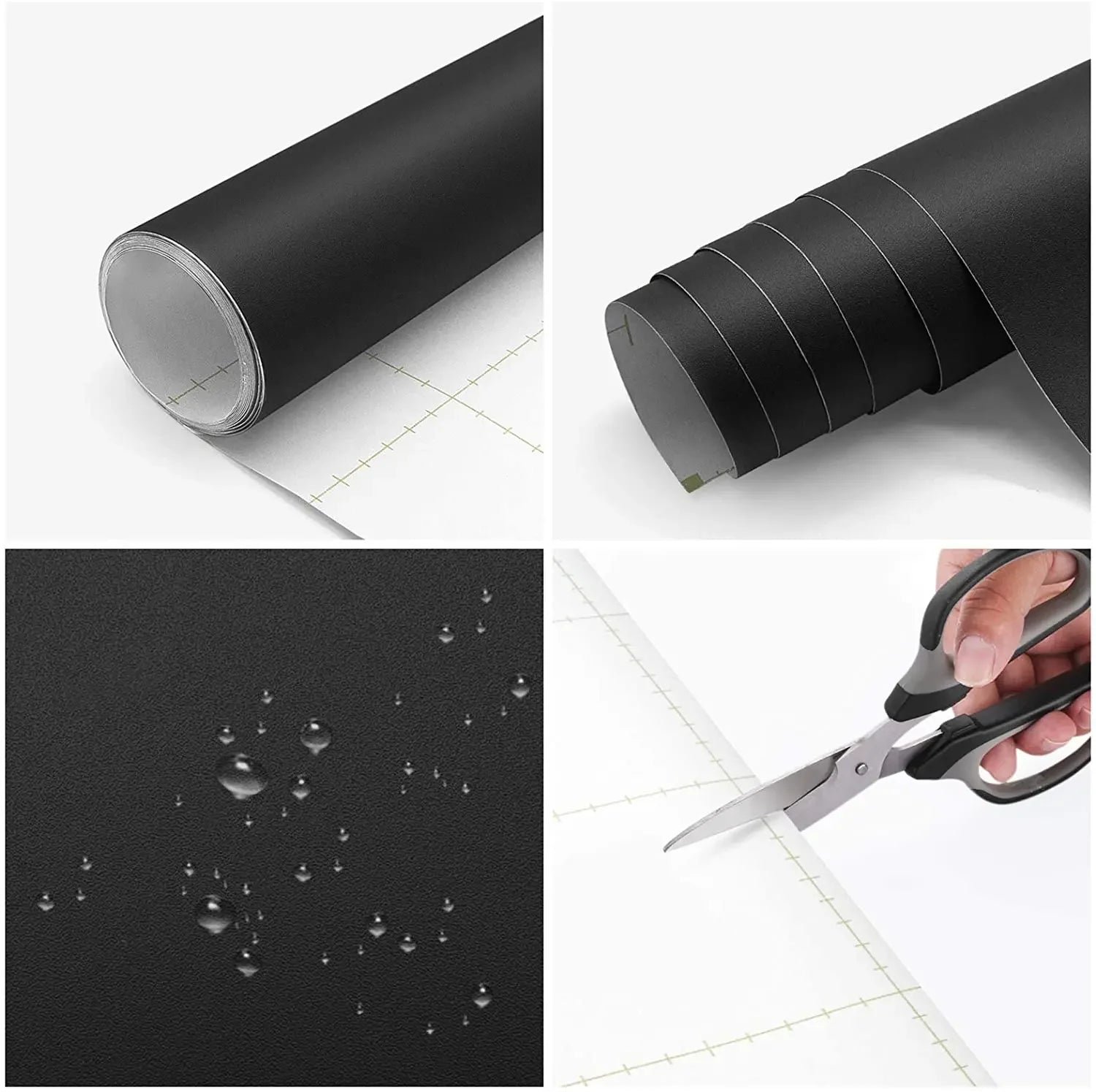 PVC 55cm Matte Self-Adhesive Wallpaper Suitable For Walls Kitchen Cabinets Furniture Wall Decoration Living Room Wardrobes Etc. Oasis Select