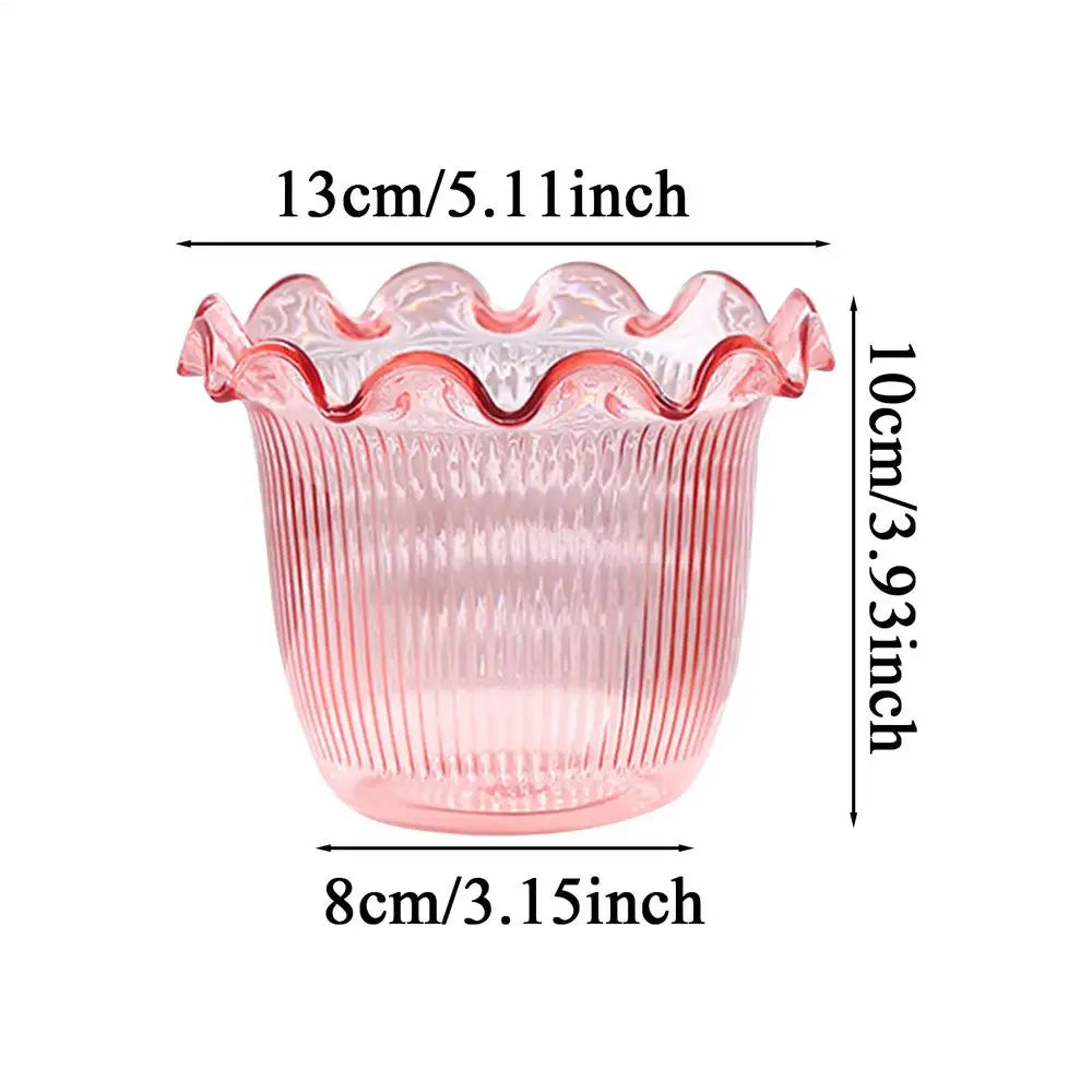 Decorative Vases for Home Decor Water Plant Vase Hydroponic Planter PET Vase transparent Water Plant Vase Hydroponic Planter Oasis Select Pink