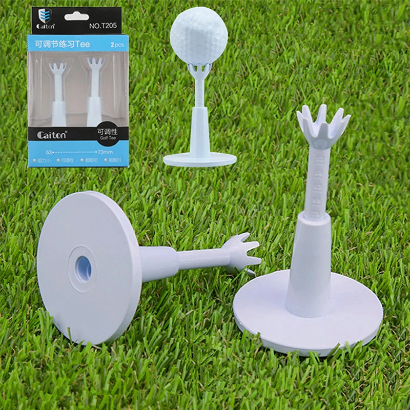 1/2Pcs Adjustable Height Plastic Golf Tees Durable Practice Golf Training Tees Professional Golf Accessories for Golfer Training Oasis Select