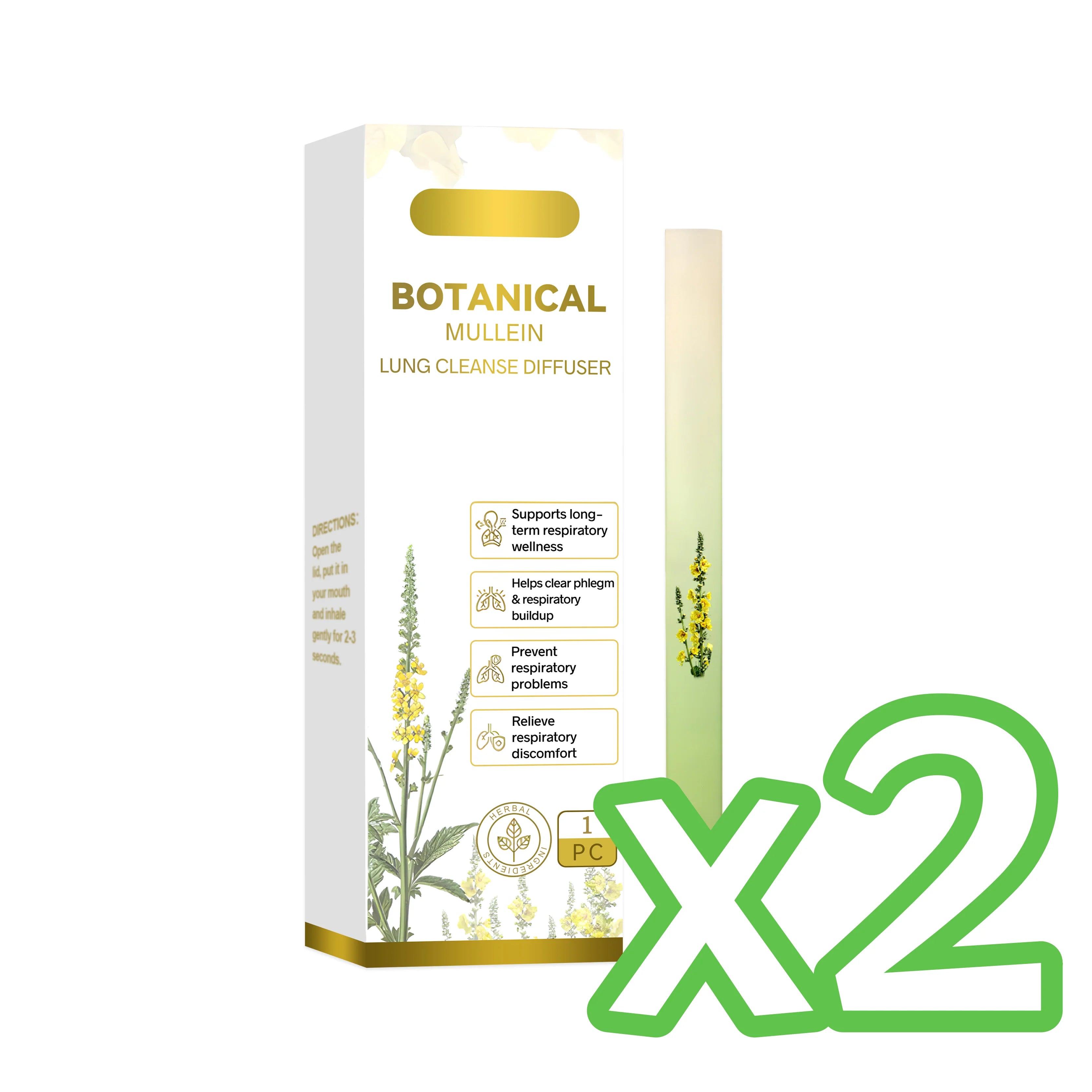Herbal Nasal Inhaler Stick – Decongest, Energize & Refresh Herbal Nasal Inhaler Oasis Select 1pc Boxed X 2