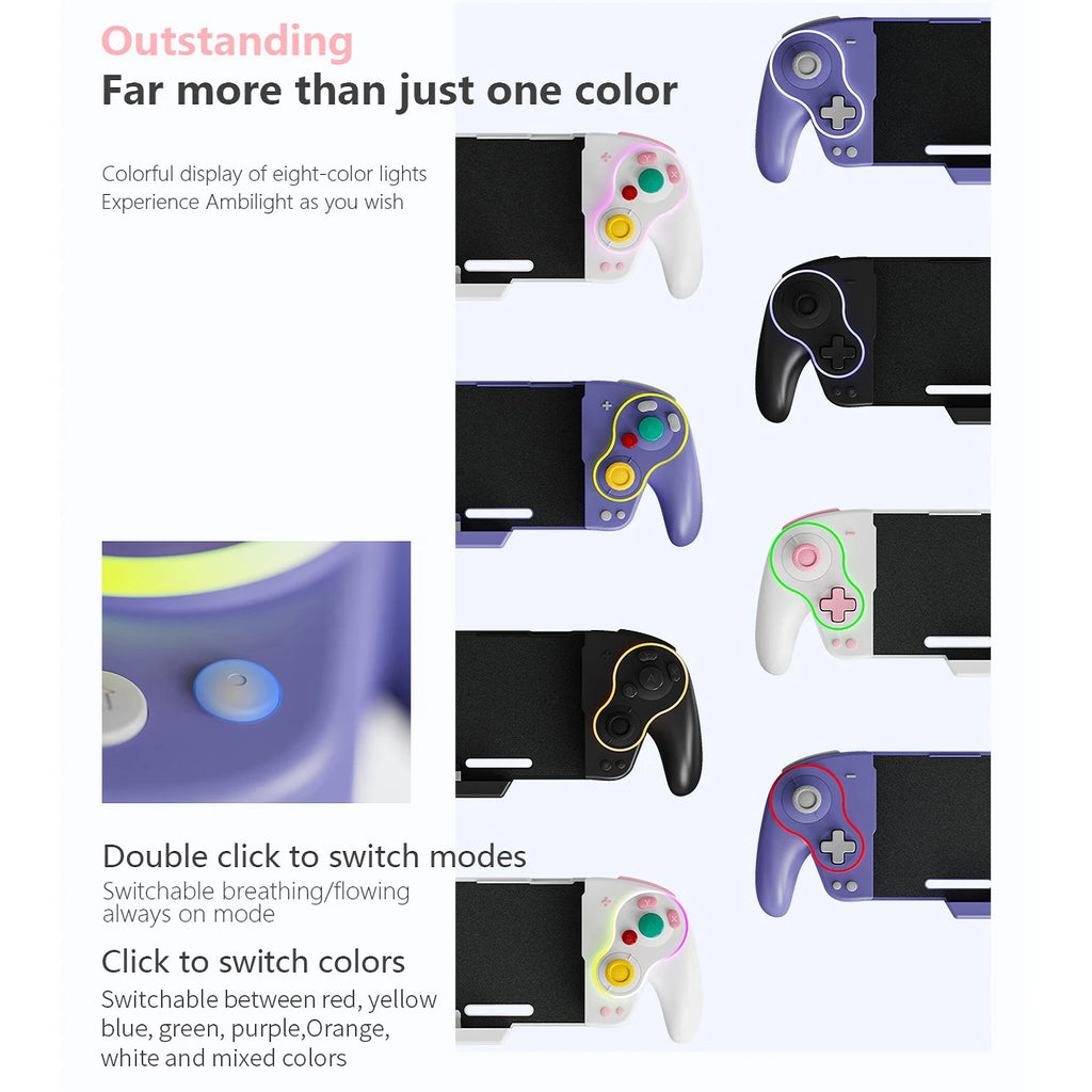 AyeBeau Wired USB Gamepad for Nintendo Switch & OLED | RGB