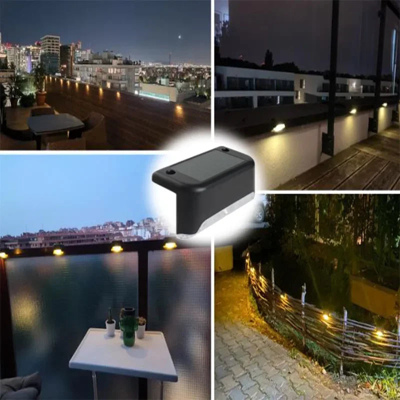 Solar LED Deck & Fence Lights | Waterproof Outdoor Garden Stair