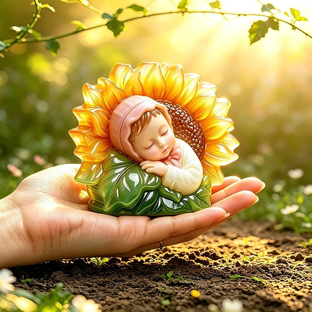 Cute Baby Sunflower Silicone Mold For Candle Soap Making, Flexible Resin Casting Mold For Home Decor, DIY Craft Gift Kit Oasis Select