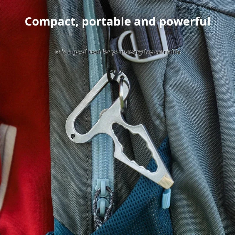 Stainless Steel EDC Self-Defence Pointed WrenchOutdoor Camping SuppliesMultifunctional ToolsPortable Bottle Opener Oasis Select