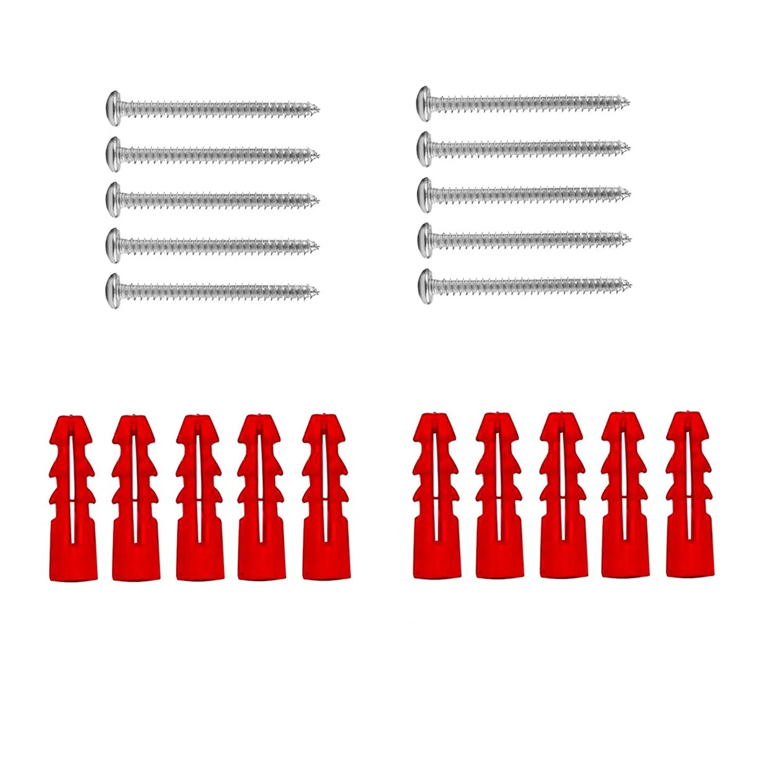 10pcs Self-Tapping Screws Drywall Anchor Screw Assortment Kit Expansion Screws Wall Anchors Cross Head Screws Oasis Select