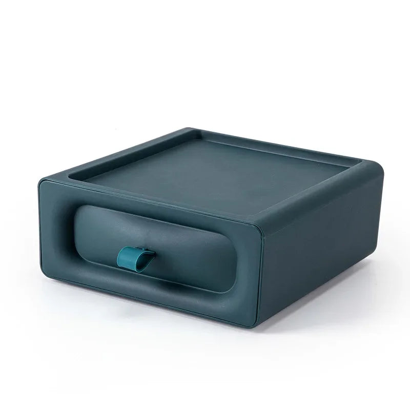 Drawer Style Desktop Storage Box, Storage Box, Multifunctional Office Desk Storage Box, Organizing and Accommodation Storage Box Oasis Select army green