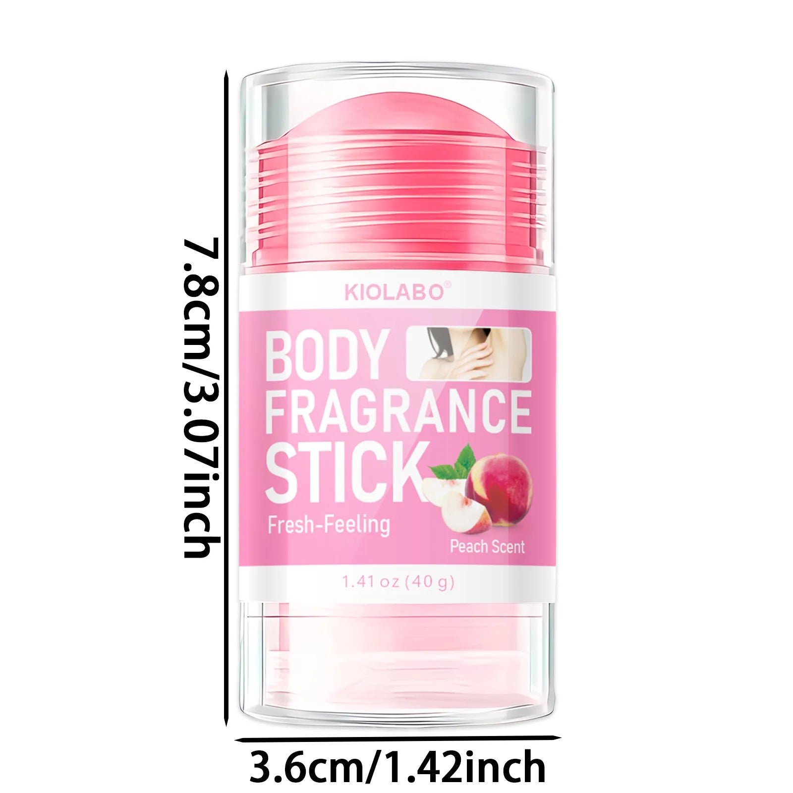 KIOLABO Peach Fresh and Dry Deodorant Stick - Eliminates hand and foot odor, leaving a fresh and cool fragrance Oasis Select