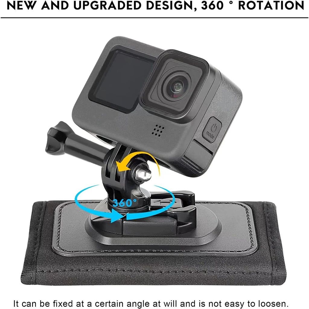 360° Backpack Shoulder Strap Mount for GoPro & Action Cameras
