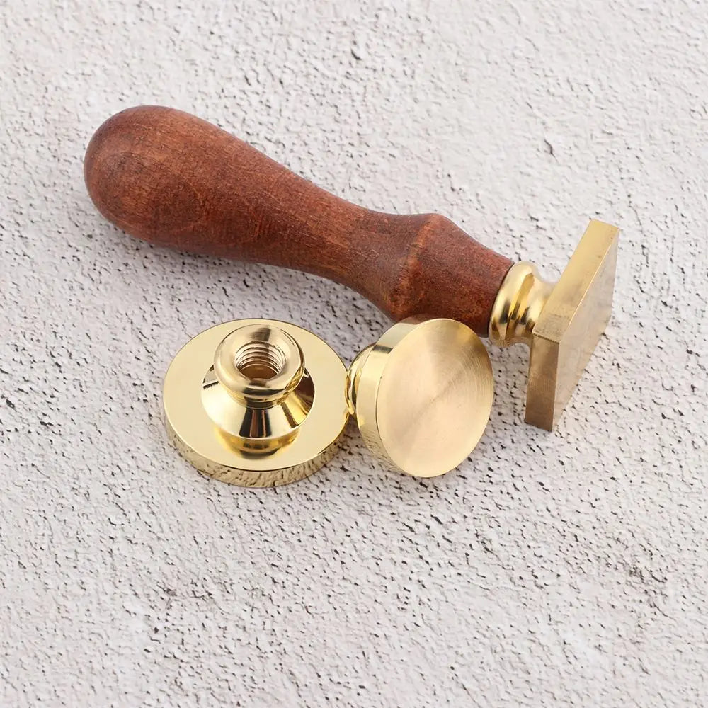 Retro Brass Sealing Wax Stamps Head Wooden Wax Sealing Stamp Handle Rosewood Handle Wax Seal Copper Head for Scrapbooking Oasis Select