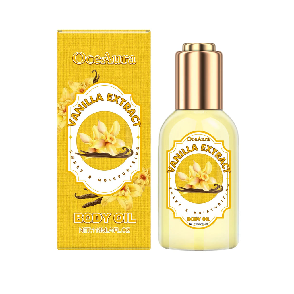 OceAura Strawberry Body Massage Oil – Moisturizing & Relaxing Body Massage Oil Oasis Select Vanilla