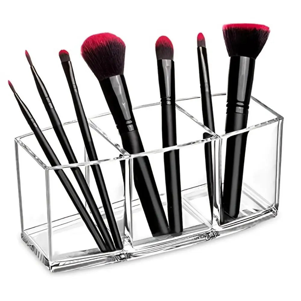 High Quality Clear Makeup Brush Organizer, Acrylic Cosmetics Brushes Storage Holders, Cute Pen and Pencil Holder for Desk Oasis Select