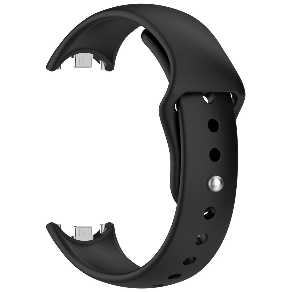 Silicone Sport Strap for Mi Band 10 / 9 / 8 – Flexible Replacement Watch Replacement Strap Oasis Select black For Xiaomi band 9