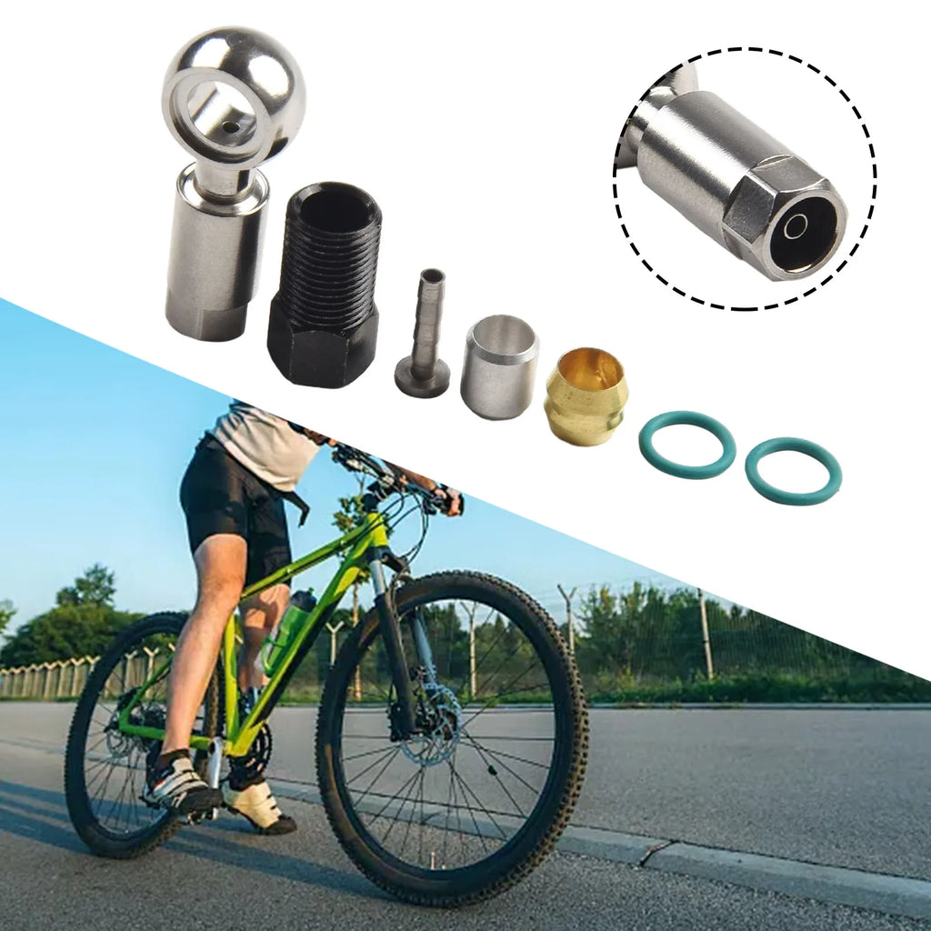 Bicycle Brake Cable End Banjo Sets BH90 Insert Connecter Oil Needle Olive Head For Shimano Hydraulic Disc Brake Hose MTB Bike Oasis Select