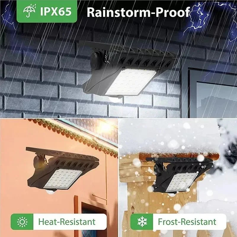 Outdoor LED Solar Motion Sensor Light High Brightness Waterproof 3 Modes Garden Courtyard Wall Light Outdoor Camping Light Oasis Select