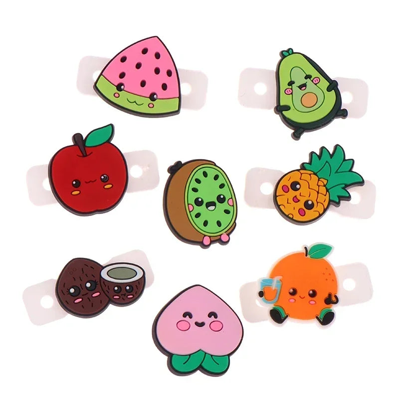 4/6/8Pc/Lot Tennis Vibration Dampeners Cartoon Fruit Shape Tennis Racket Anti Vibration Tennis Racquet Damper Tennis Accessories Oasis Select