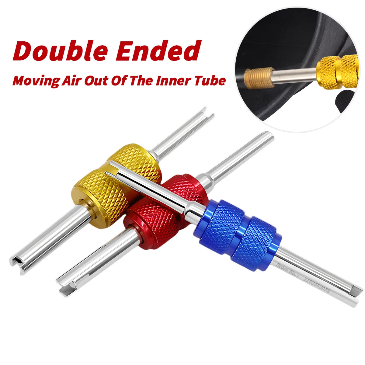 Universal Tire Valve Core Stems Remover Screwdriver Auto Truck Bicycle Wheel Repair Tool Dual Use Car Accessories Tire Remover Oasis Select