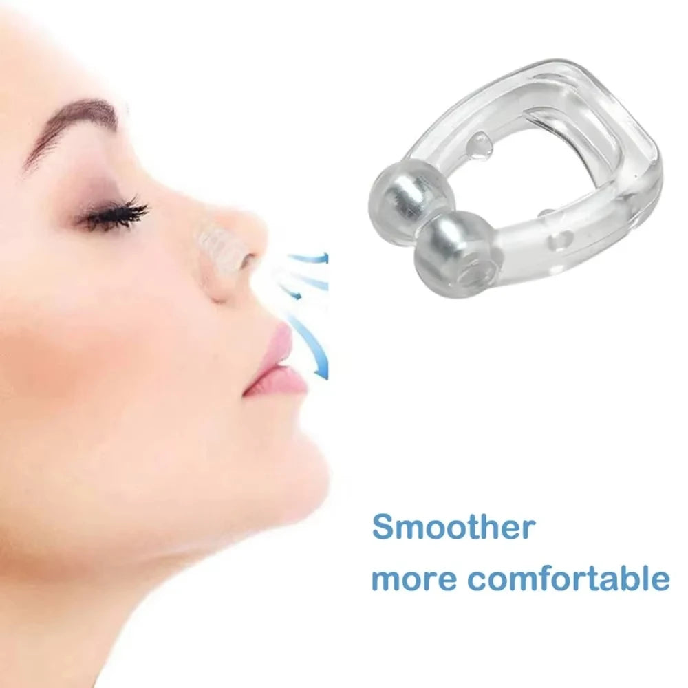 Silicone Magnetic Nose Clip – Anti-Snoring Sleep Aid with Case Anti-Snoring Nose Clip Oasis Select