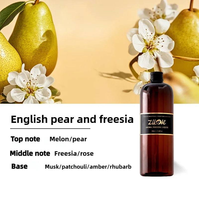 500ML Pure Plant Essential Oil Lavender and Hotel Scent Healton Shangri-La for Reed Diffuser Humidifier,Give 4Pc Diffuser Sticks Oasis Select 500ml Pear Freesia