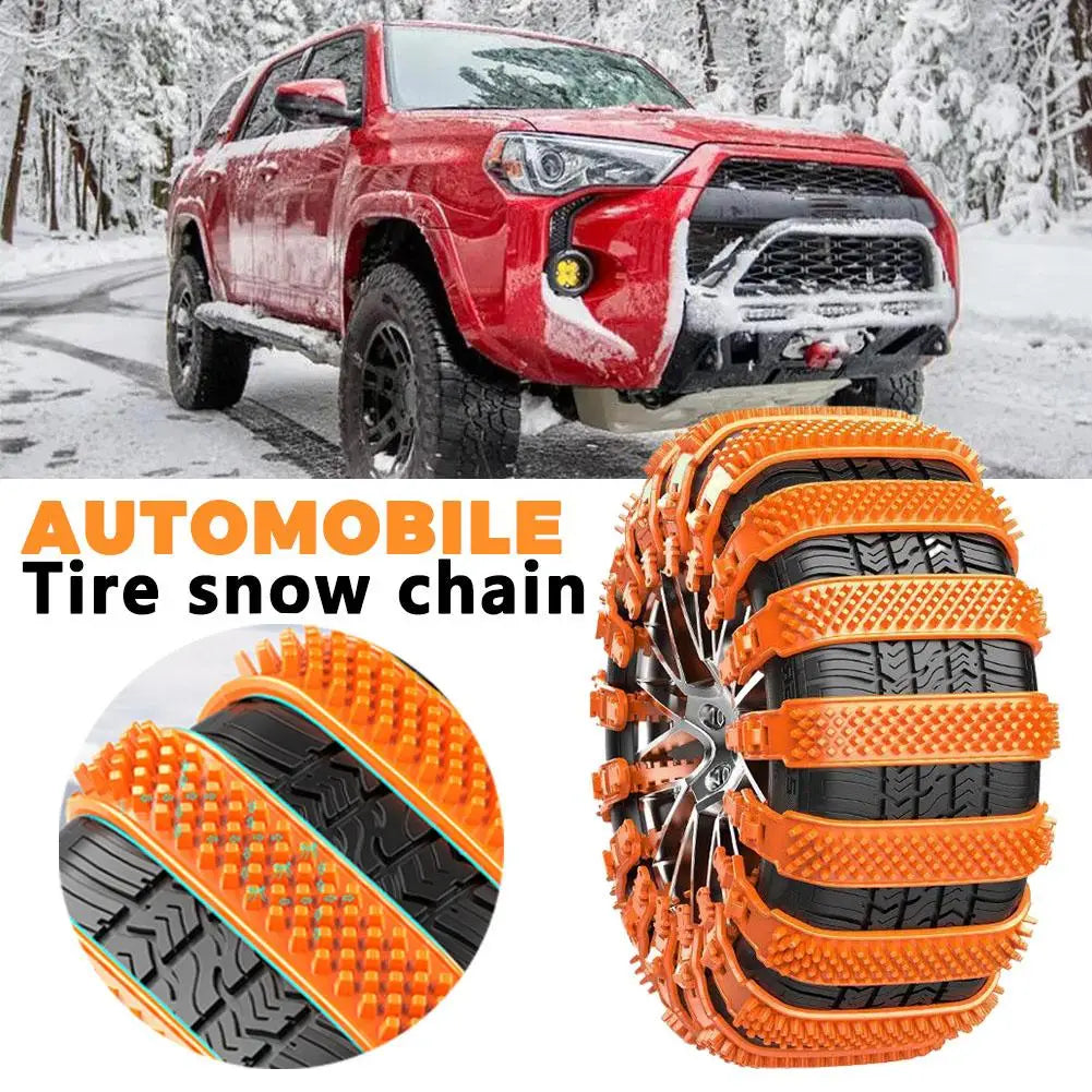 20/10pcs Snow Chain Urethane Set Wheel Ties Belts Widen Thicken Car Tire Crawler Anti-skid Wheel Tyre Ties Winter Emergency Tool Oasis Select