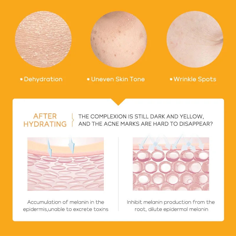 LAIKOU Vitamin C Face Cream Set – 5-Piece Korean Skincare Kit Korean Skincare Set Oasis Select