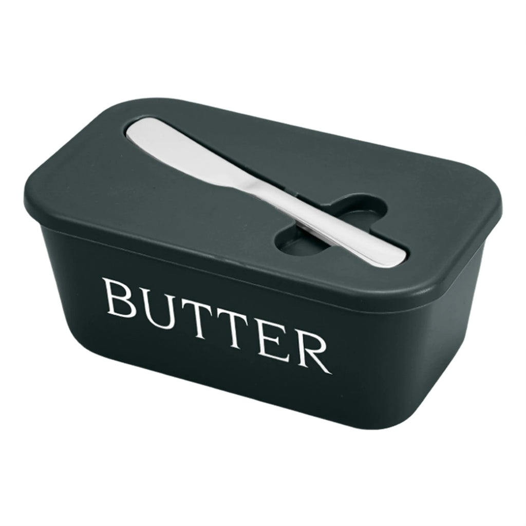 Butter Dish with Lid & Cutter – Airtight Fridge Storage Box