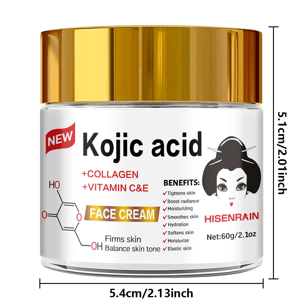 HISENRAIN Kojic Acid Brightening Face Cream – Dark Spot Cream Brightening Face Cream Oasis Select
