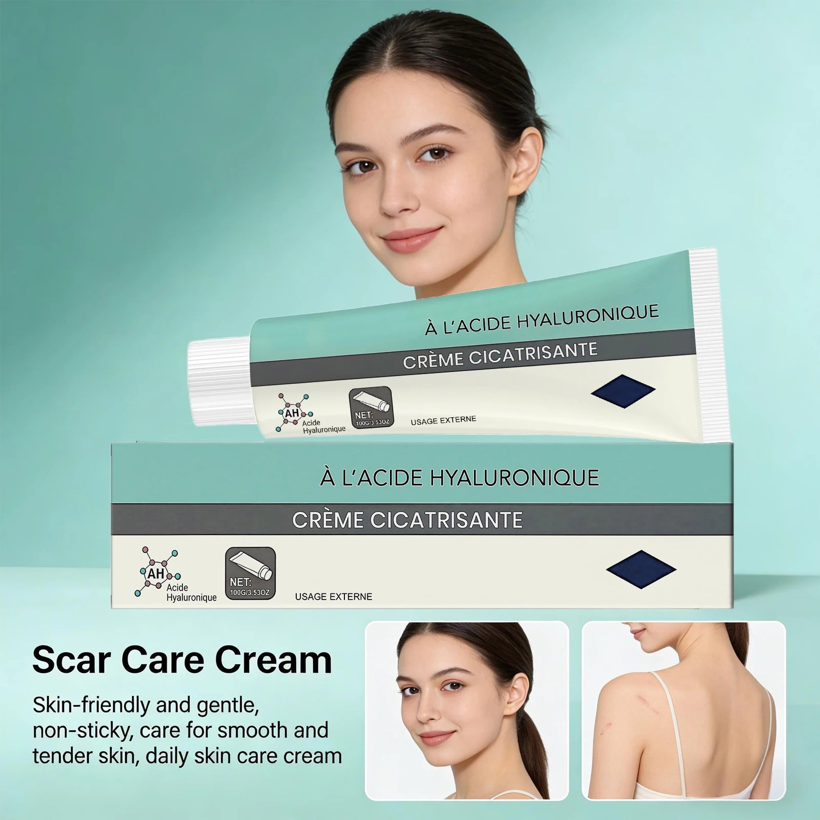 Scar Fading Cream Reduce Scars Improve Acne Marks Deep Hydration Repair Skin Moisturizing Scar Lightening Soothing Cream Oasis Select