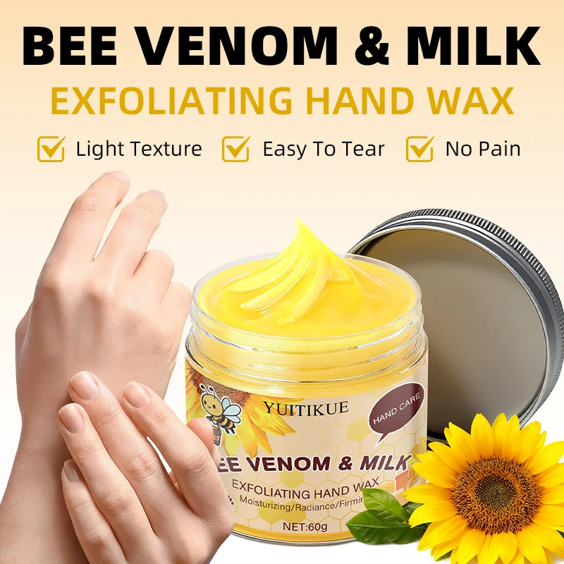Bee Venom Milk Exfoliating Hand Wax Mask 60g – Firm & Hydrate