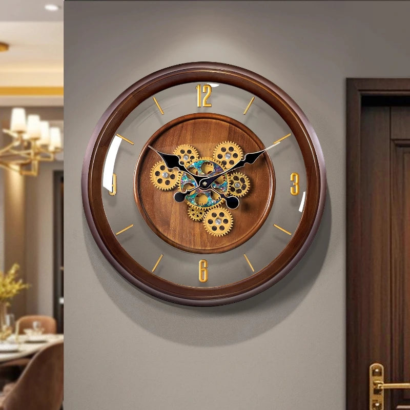 Premium Wall Clock Living Room Home Creative Art Clock Light Luxury Atmospheric Silent Home Living Room Clocks Wall Home Decor Oasis Select