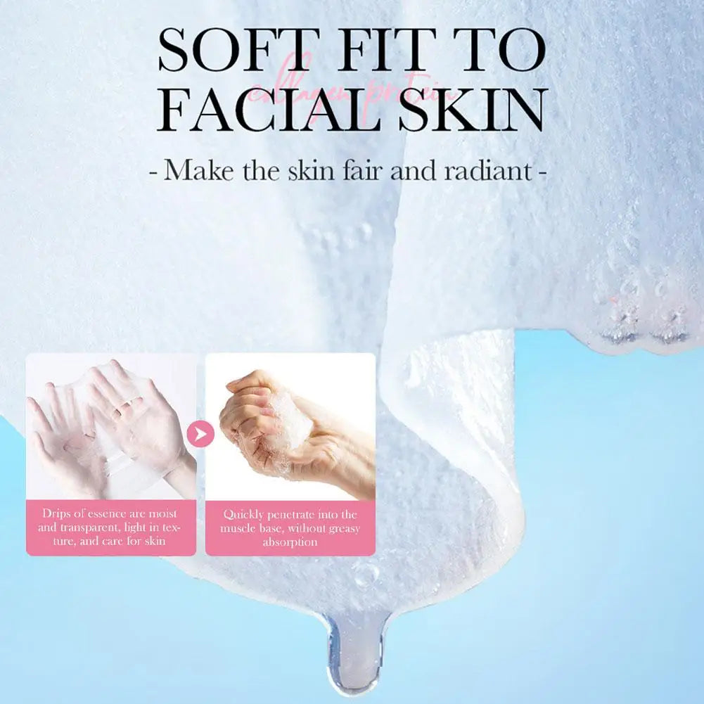 5-Pack Sakura Collagen Face Mask – Firming & Anti-Wrinkle Collagen Sheet Mask Oasis Select