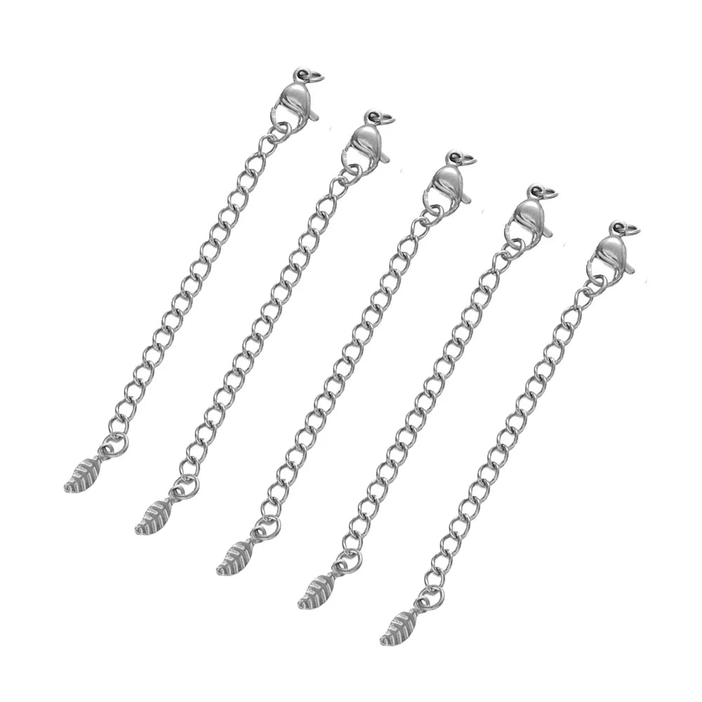 PVD Stainless Steel Curb Chain Extender End Chains Lobster Clasps