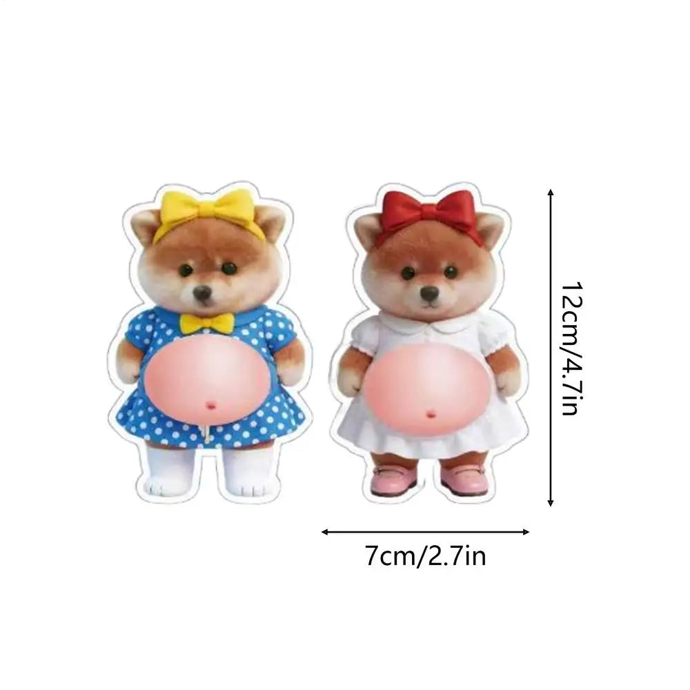 Cartoon Stickers 3D Cute Puppy Sticker Squeezeable Dogs Phone Case Decoration Children's Birthday Party Favor Festival Supplies Oasis Select dog
