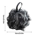 Bath Shower Soap Bubble Body Wash Exfoliate Puff Sponge Mesh Net Ball Bath Brushes Body Cleaning Sponge Bathroom Accessories Oasis Select Black 1PC