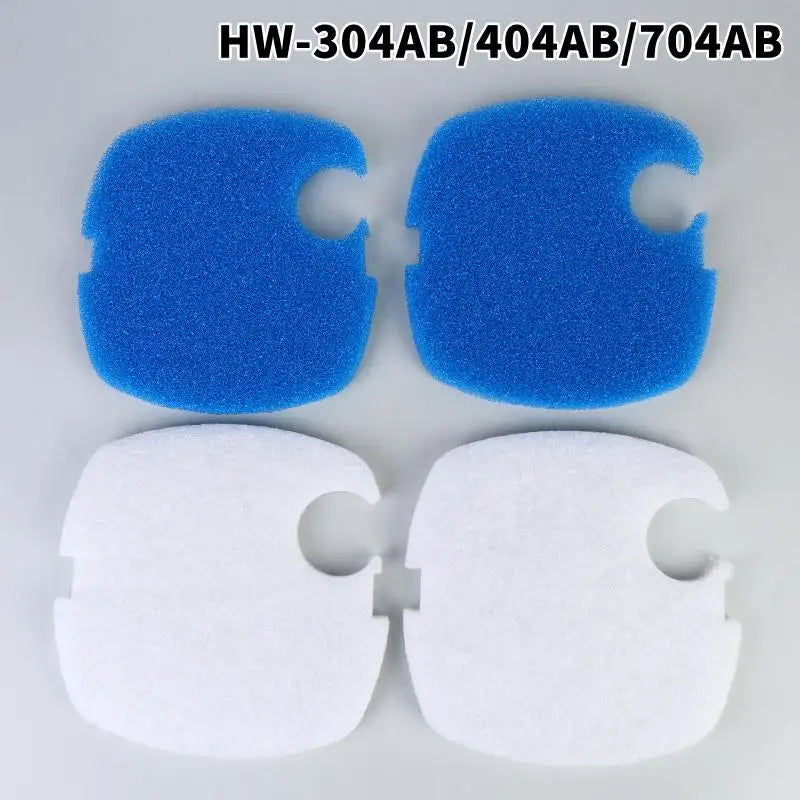 2/4Pcs Blue White Aquarium Filter Pad Sponge Foam Cotton Fit For SUNSUN GRECH Canister 304AB/404AB/704AB Replacement Part Oasis Select
