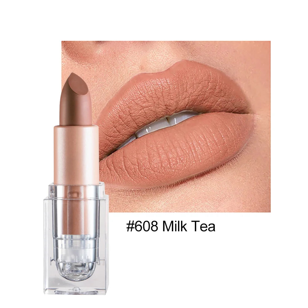 HANDAIYAN Matte Nude Lipstick | Velvet Waterproof Long Lasting