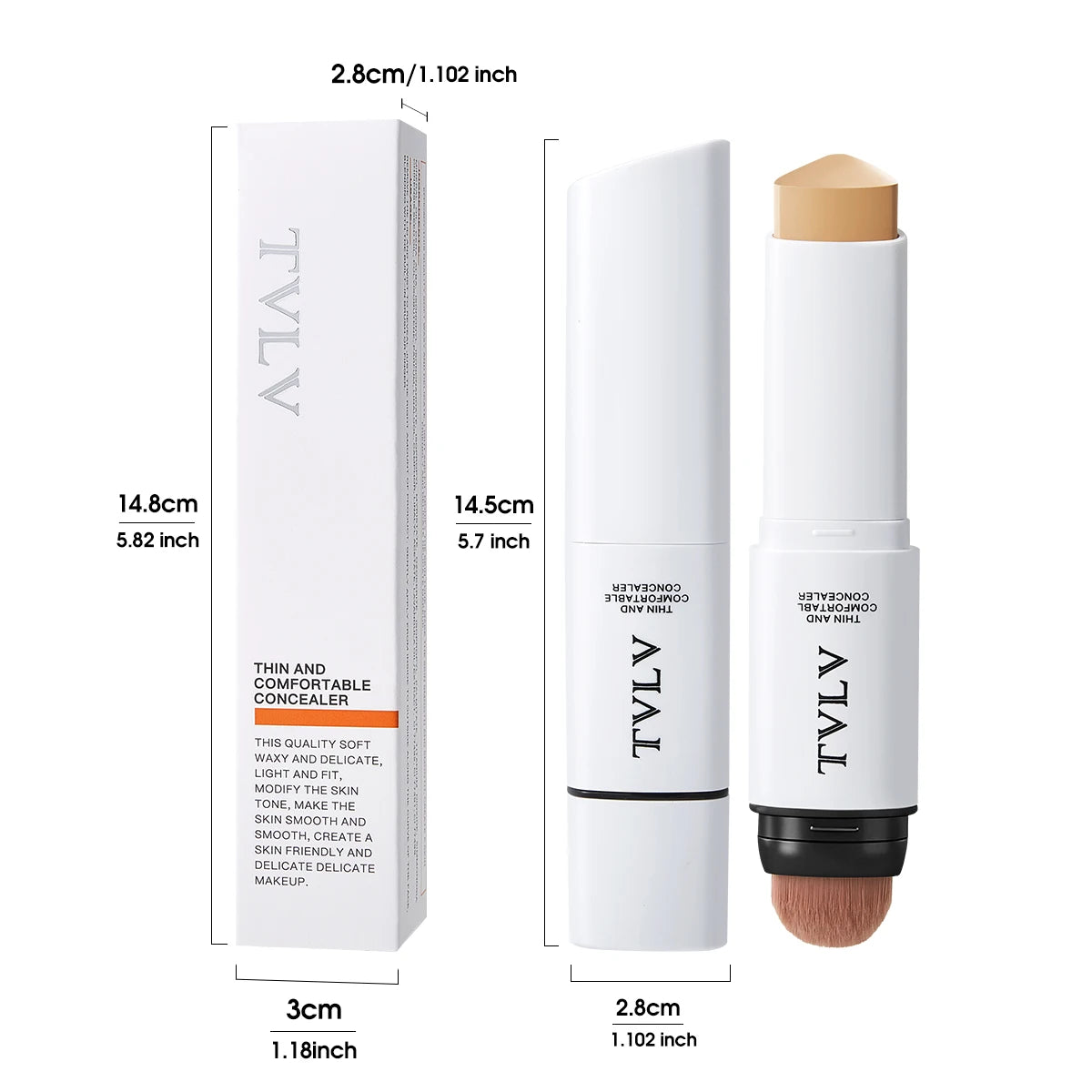 Double-Ended Cream Concealer – Full Coverage Natural Finish Cream Concealer Oasis Select