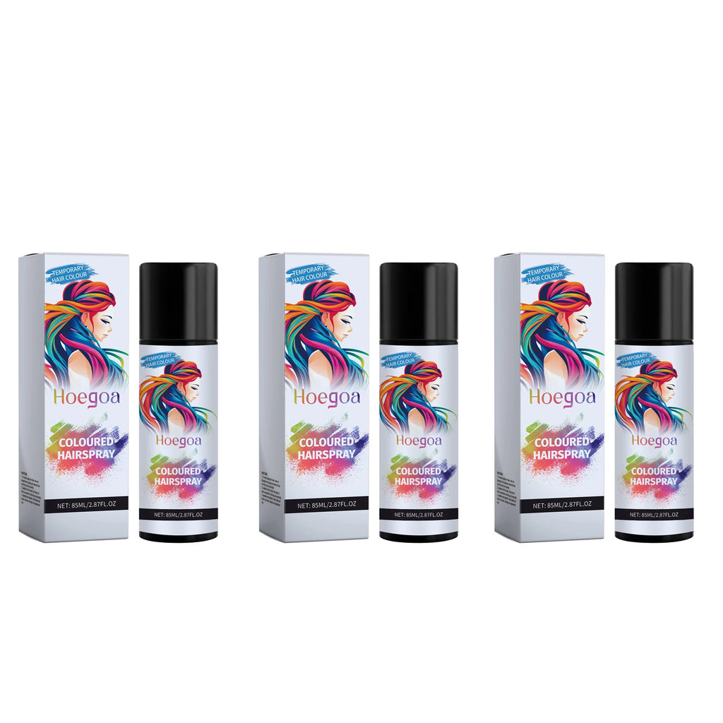HOEGOA Temporary Black Hair Dye Spray – Cover Grey Hair Temporary Hair Spray Oasis Select 255ml boxed