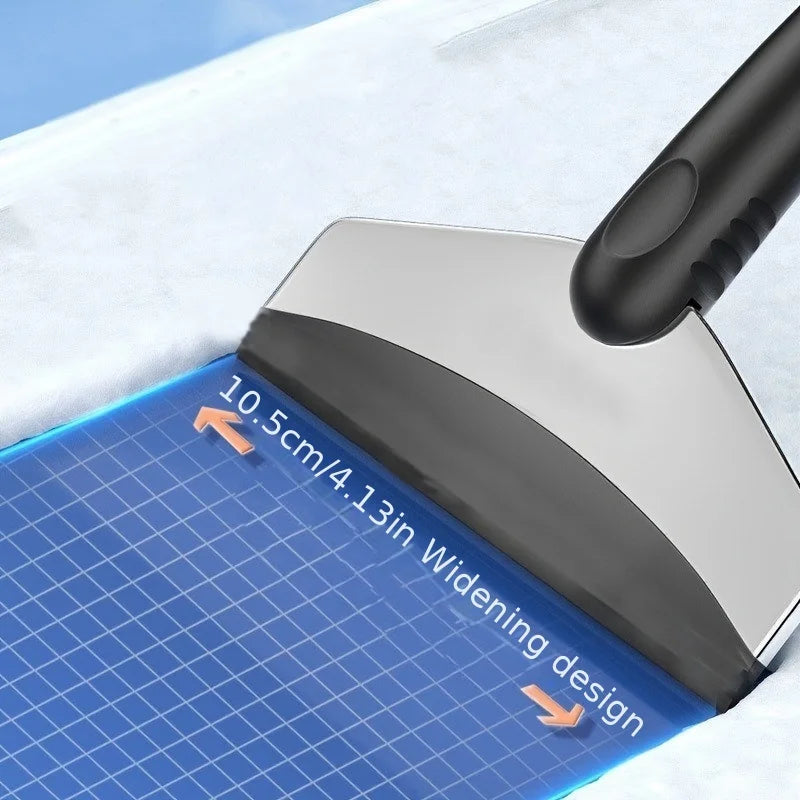 1Pc Car Snow Shovel Winter Windshield Defrosting Ice Scraper Tool Stainless Steel Car Windshield Snow Remover Car Accessories Oasis Select
