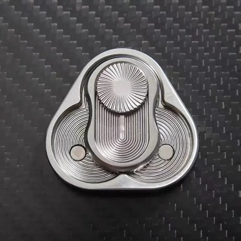 Magnetic Fidget Slider Adult EDC Metal Fidget Toy ADHD Hand Spinner Autism Sensory Anxiety Stress Relief Toy Adult Best Gifts Oasis Select Silver 1PCS