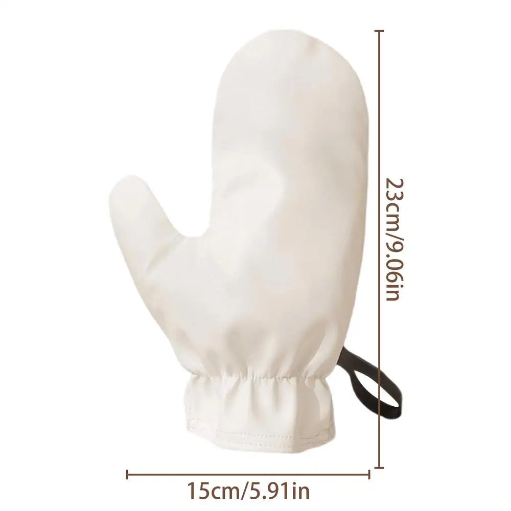 1PC Body Lotion Glove Self-Tanning Mitt Reusable Prevents Sticky Hands Applicator Quick Dry Flocking Glove Makeup Applicator Oasis Select White