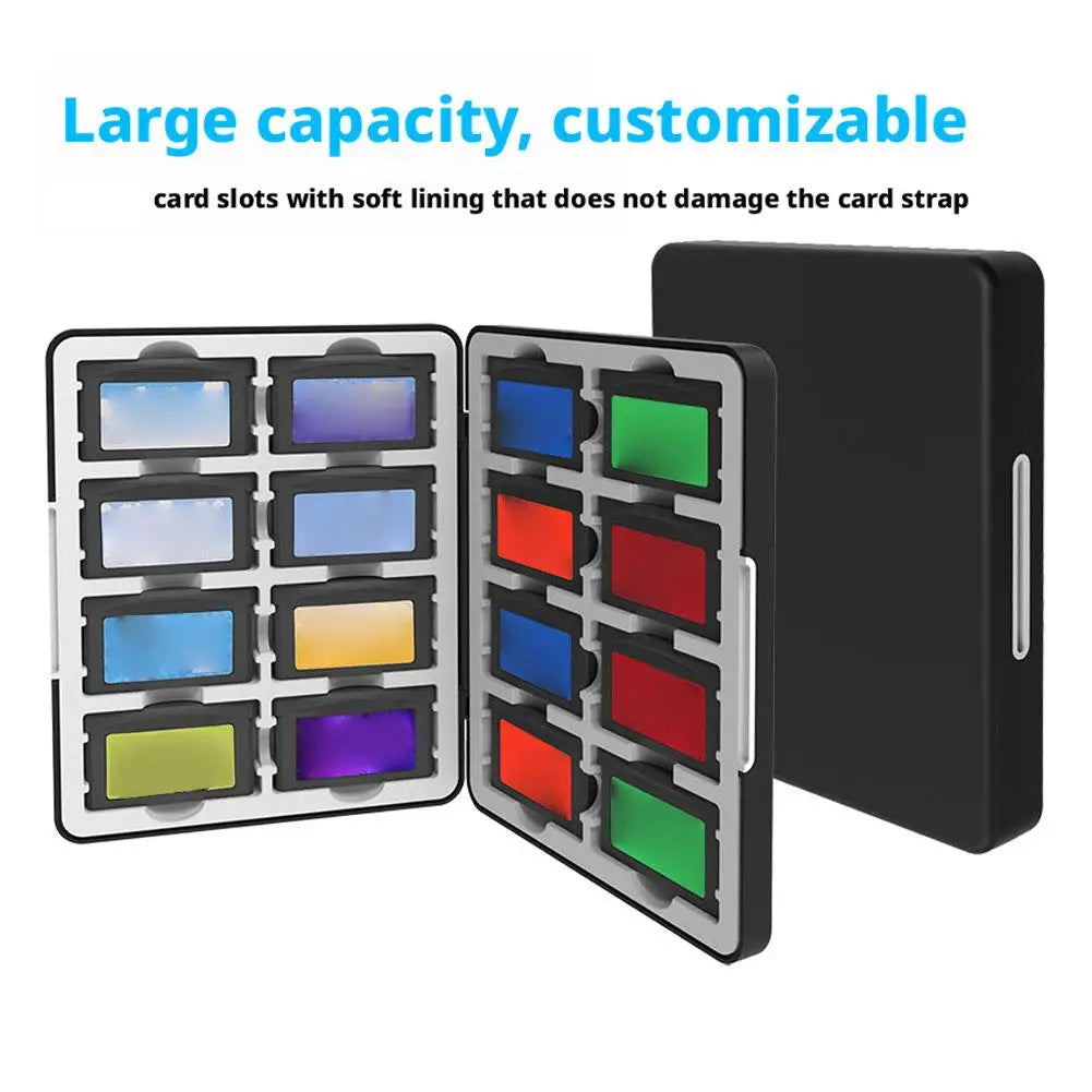 16-in-1 GBA Game Card Case – Magnetic Waterproof Storage