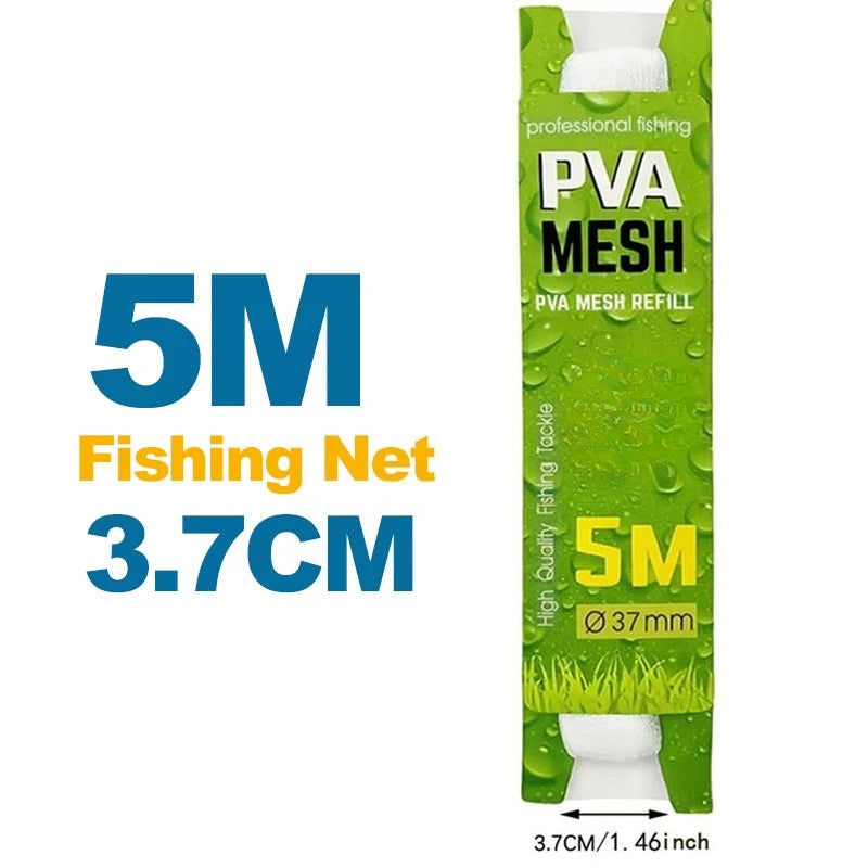 High-Quality 5M Mesh Water-soluble Fishing Nest 18/25/37/44MM Environmental Carp Fishing Feeder European Fishing Accessories Oasis Select 37mm