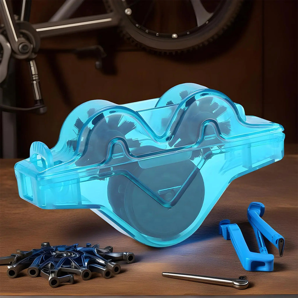 Chain Cleaner Portable Cycling Cleaning Cycle Chain Scrubber Cleans Tool Quick Degreasing Repair Bike Cleaning Tools Bike Wash Oasis Select