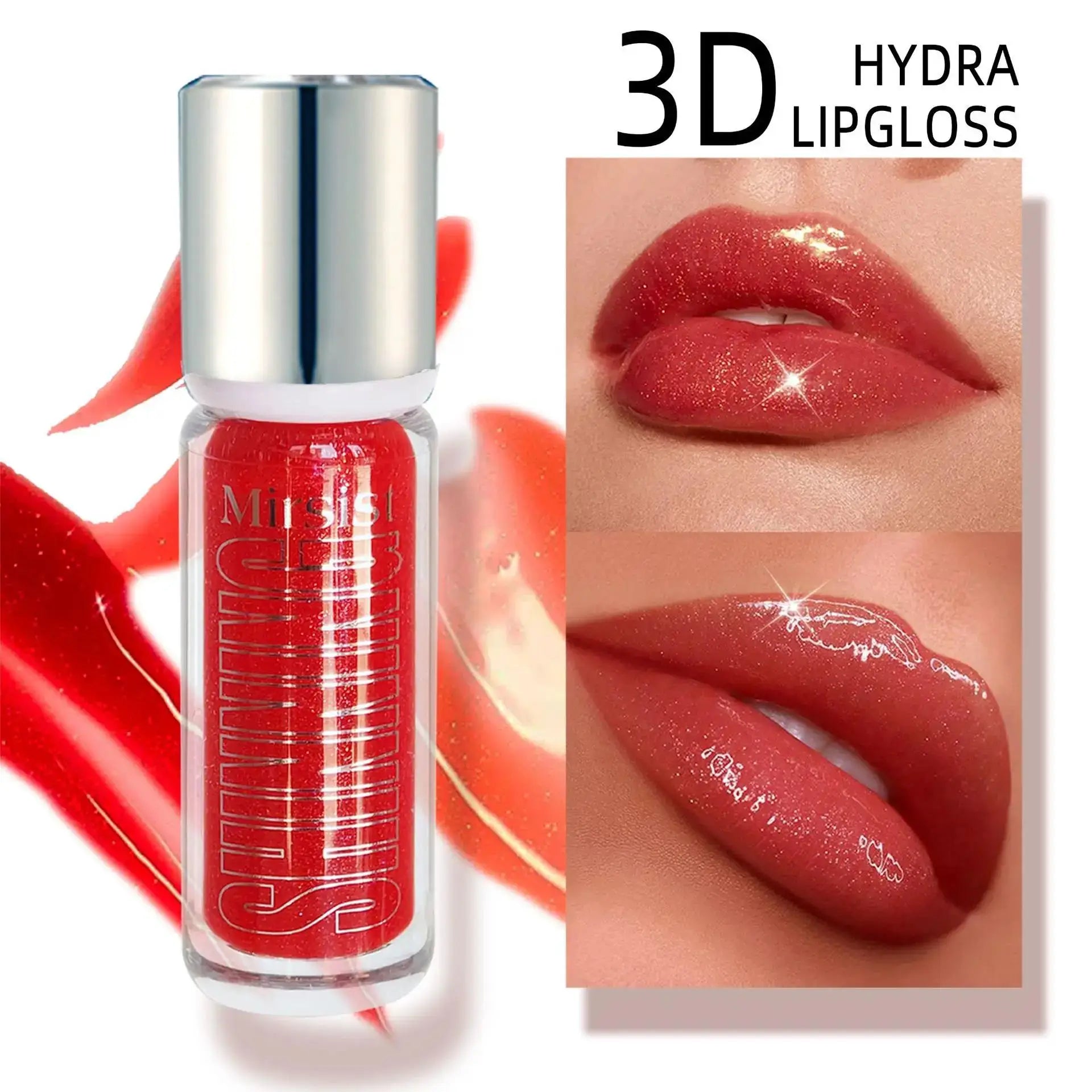 Mirsist 6-Color Shimmer Lip Gloss Set – Hydrating & Waterproof