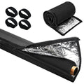 3 Layer Oxford Cloth HVAC Copper Pipe Insulation Cover Zipper Flexible Air Conditioning Pipe Protective Sleeve Oasis Select Black Zipper