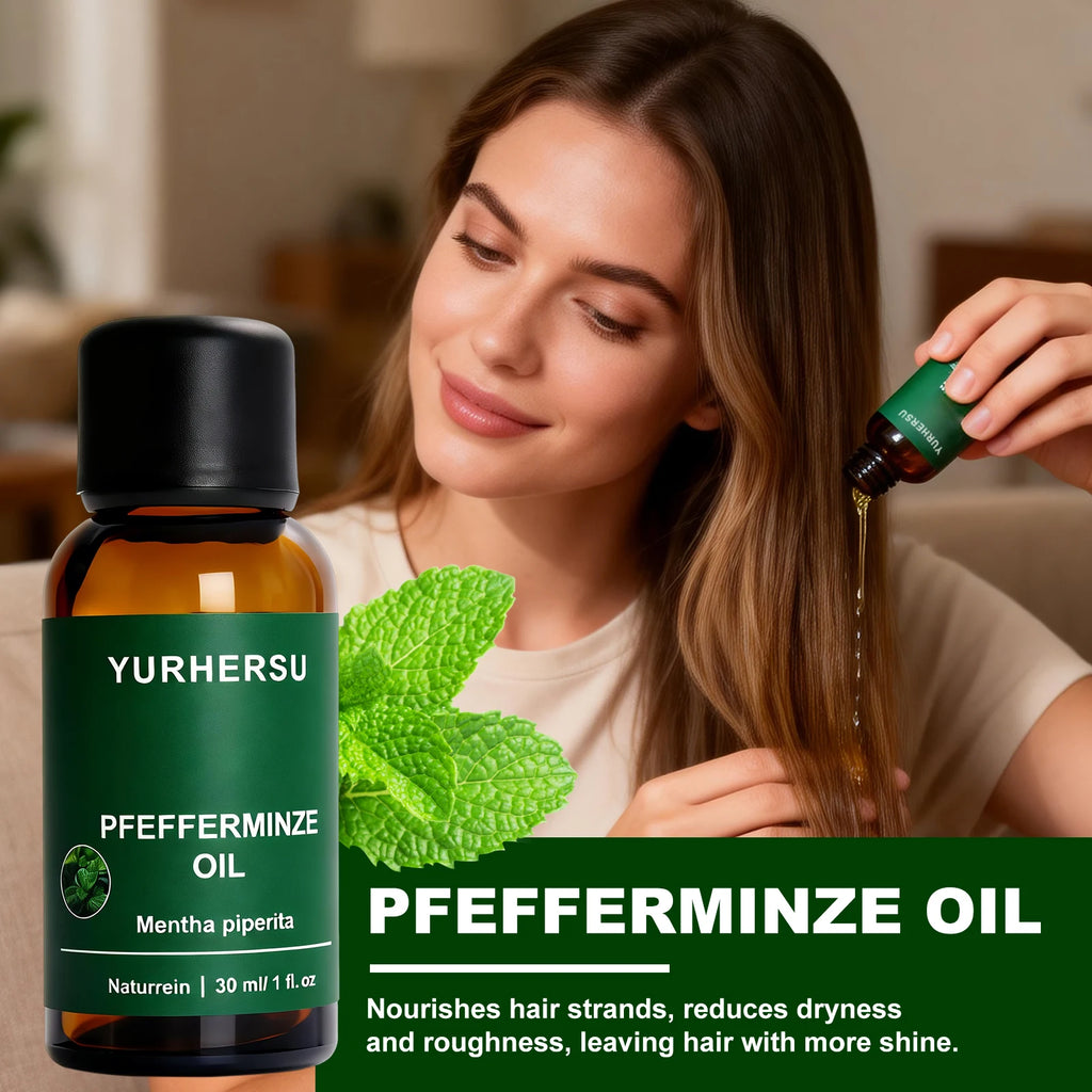Pure Peppermint Essential Oil 30ml – Focus, Clarity & Cooling Pure Essential Oil Oasis Select