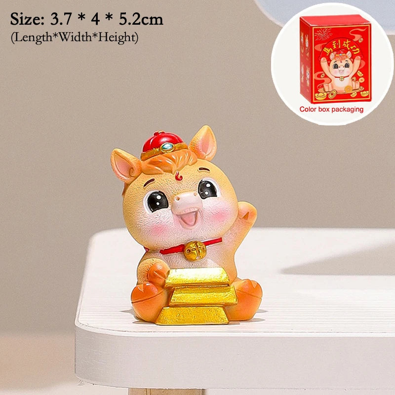 2026 Year Horse Table Decoration Charming Pony Accessory Lucky Cute