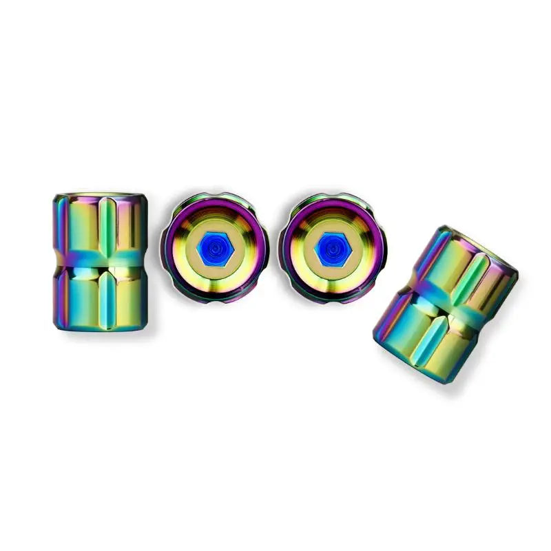 4pcs Car Tire Valve Stems Caps, Anti-Theft Auto Wheel Valve Stem Covers With O Rubber Seal, Universal Stainless Tyre Air Stems Oasis Select