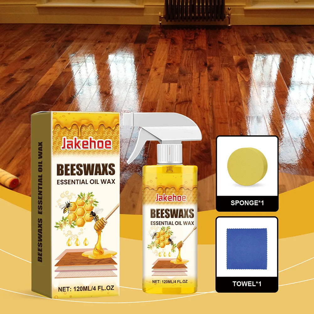 Natural Beeswax Furniture Polish Spray | Wood Care & Shine