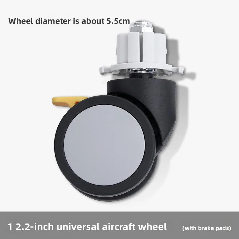 2inch Universal Mute Office Chair Wheel Caster Heavy Duty Swivel Castor Replace Furniture Wheels Roller Rubber Brake DIY Oasis Select D